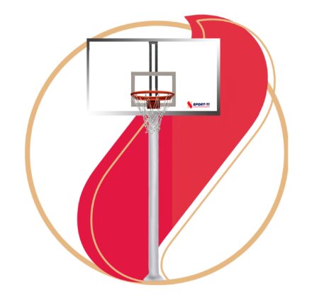 Base fija con tablero de basquetbol profesional ZEUS-0212